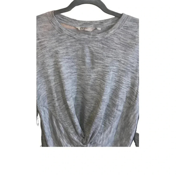 Athleta Twist Front Coaster Sweatshirt Heather Gray Size Small - Picture 3 of 6